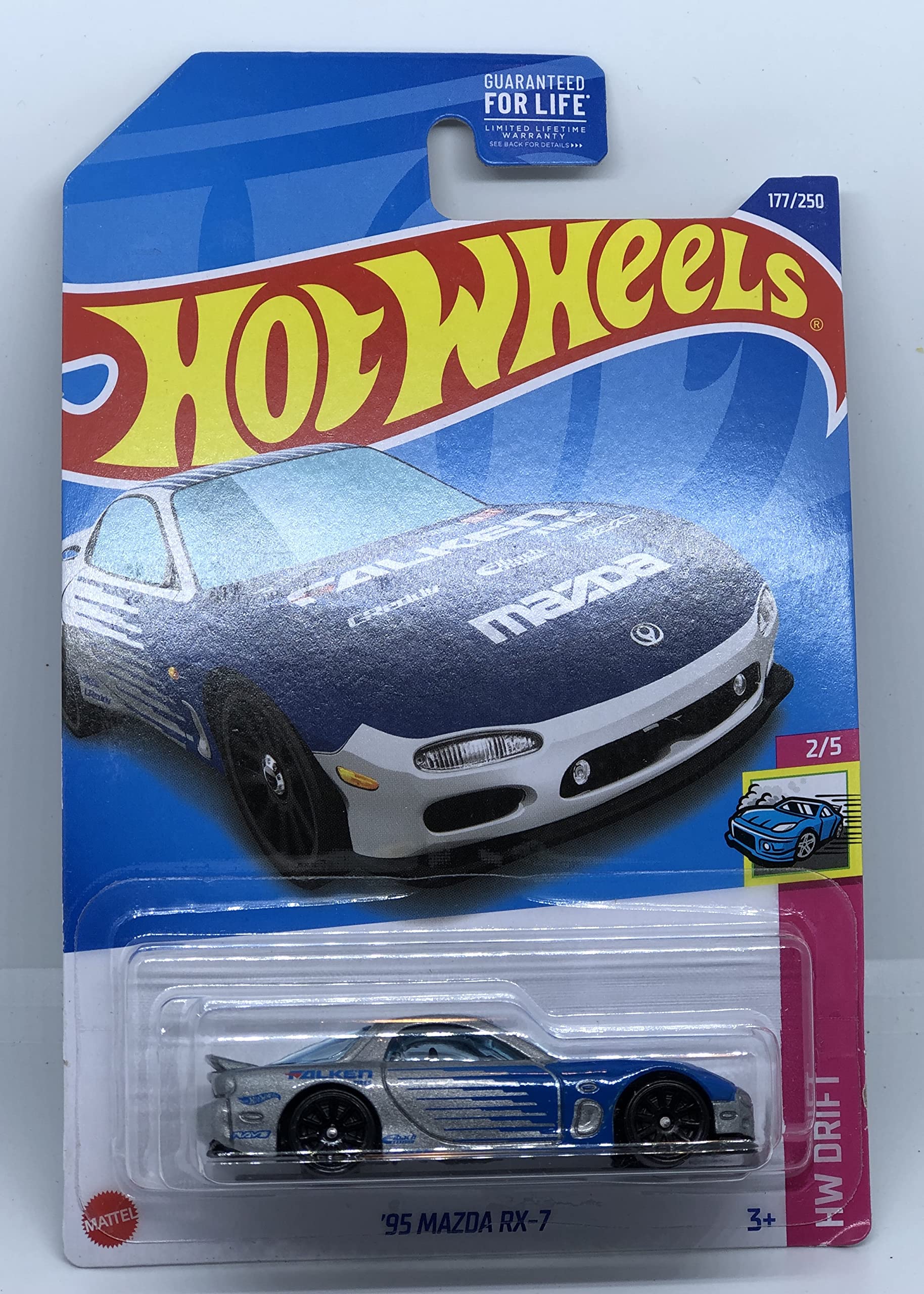 Mua Hot Wheels 2022 - '95 Mazda RX-7 - Silver/Blue - Falken